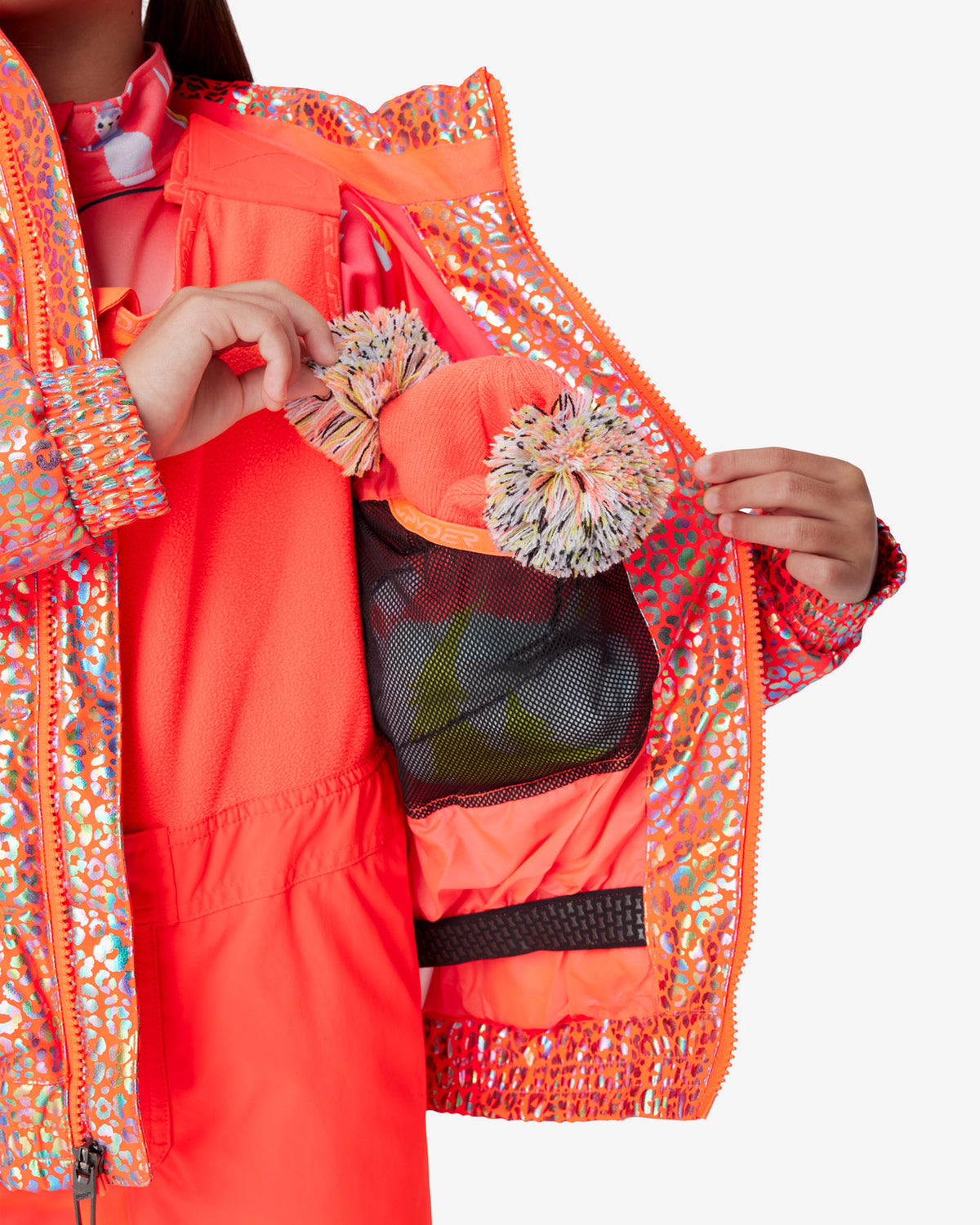 Girls' Zadie Synthetic Down Jacket - Leopard