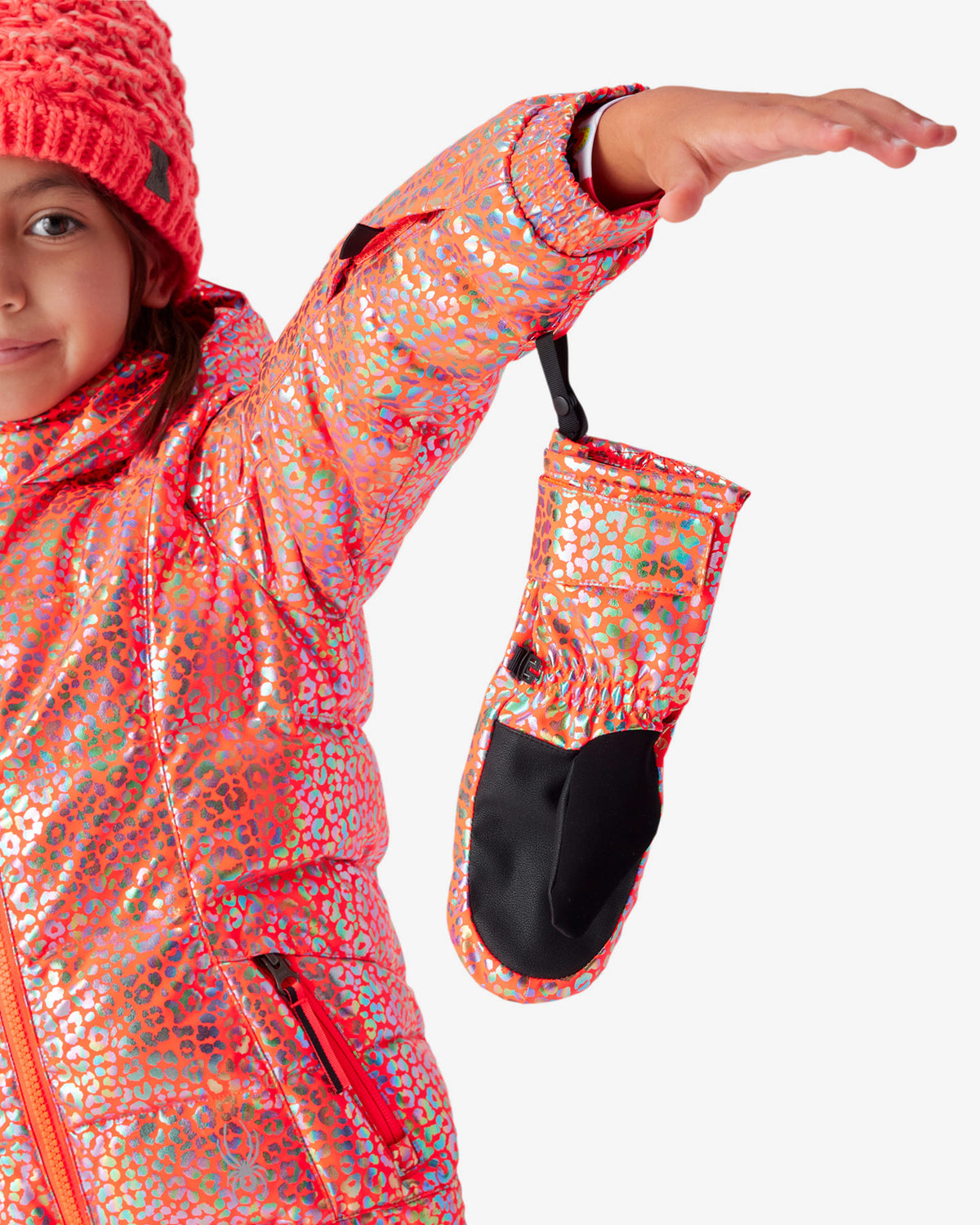 Girls' Zadie Synthetic Down Jacket - Leopard