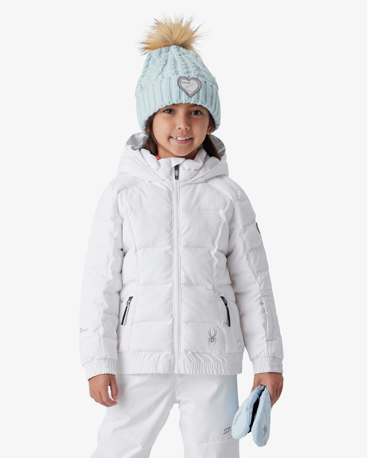 Girls' Zadie Synthetic Down Jacket - White