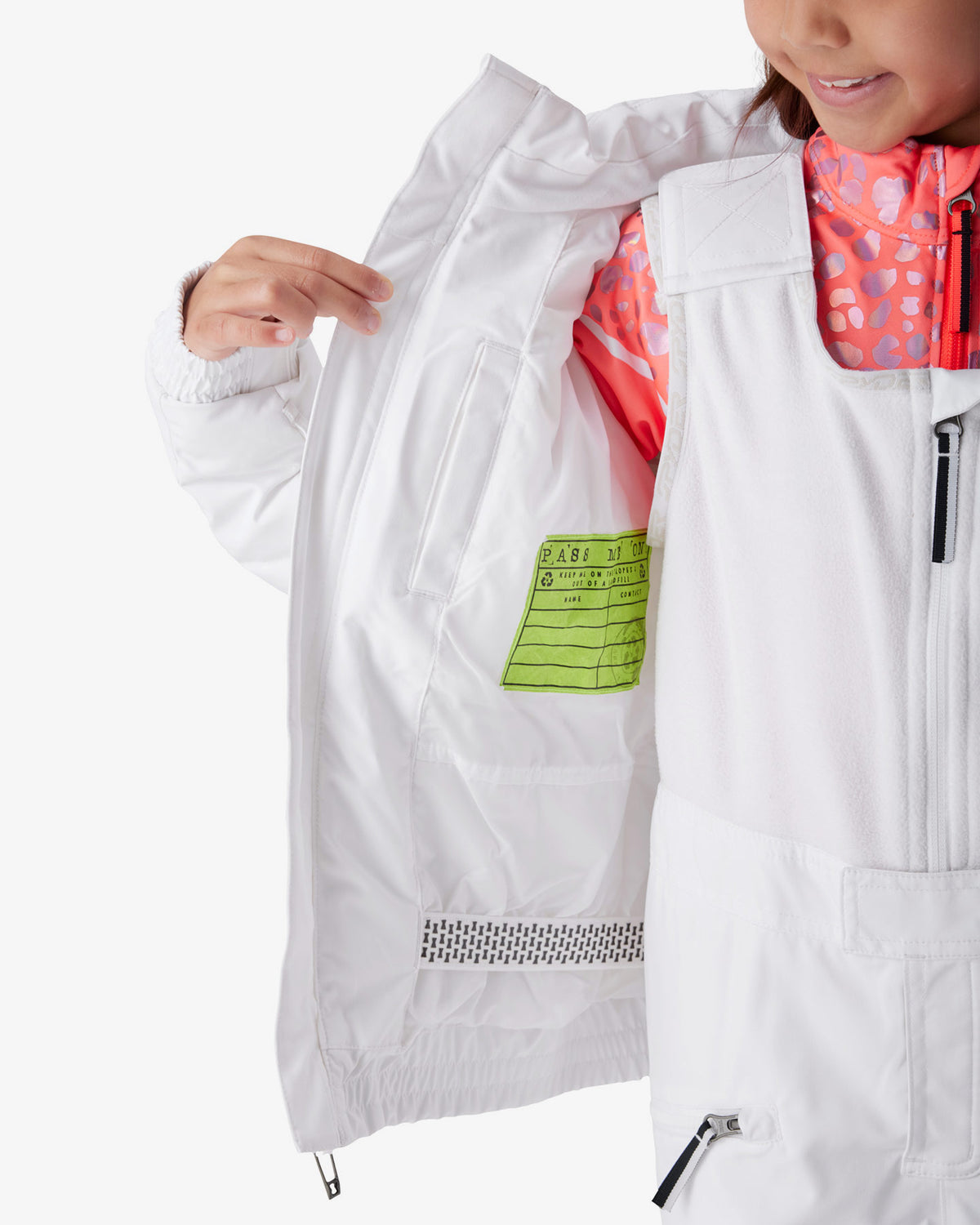 Girls' Zadie Synthetic Down Jacket - White