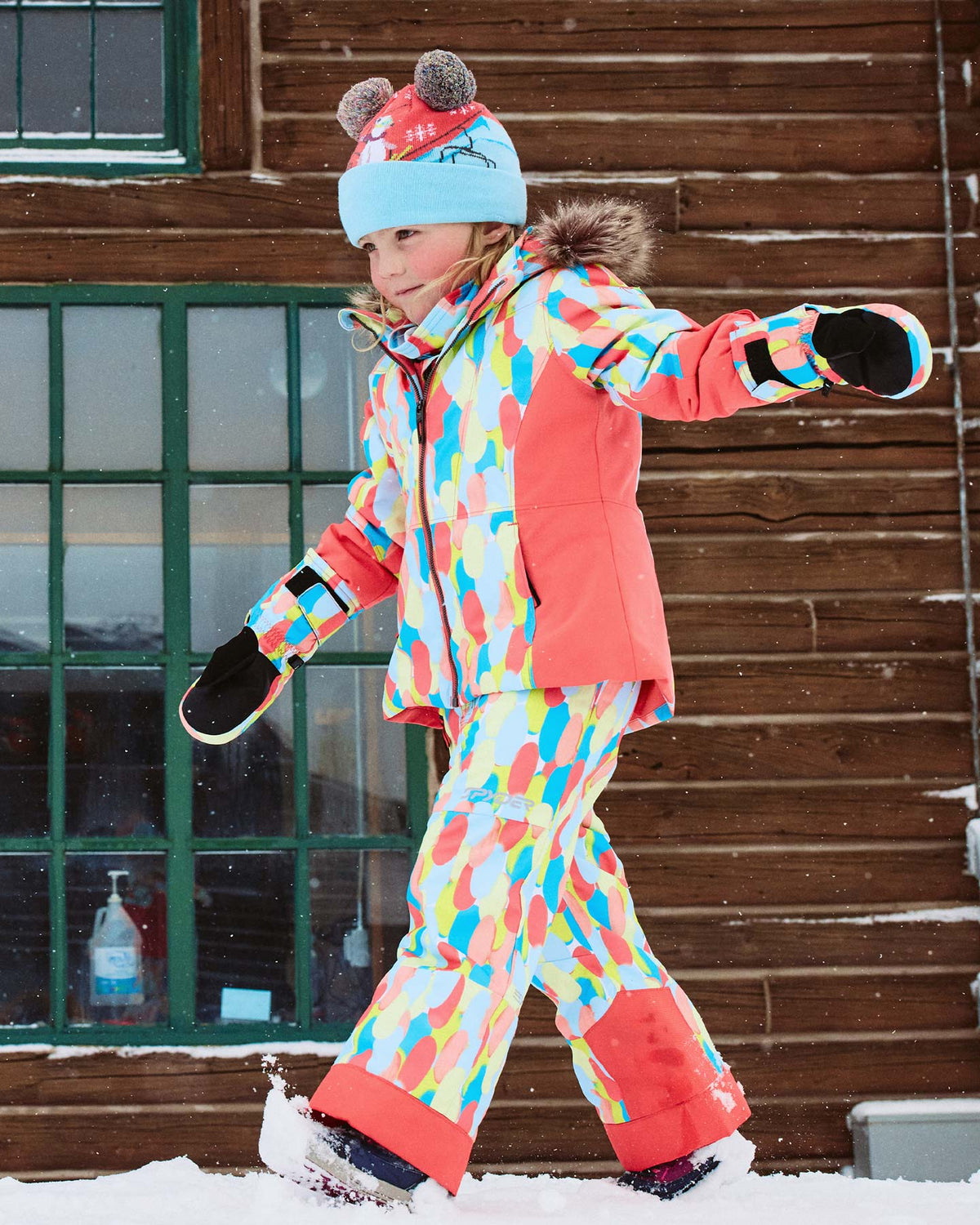 Little Girls' Lola Jacket - Coral Haze Sprinkles
