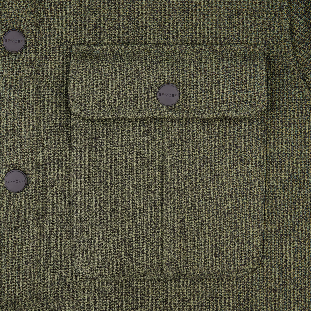 Men's Sweater Fleece Shacket - Dusty Green