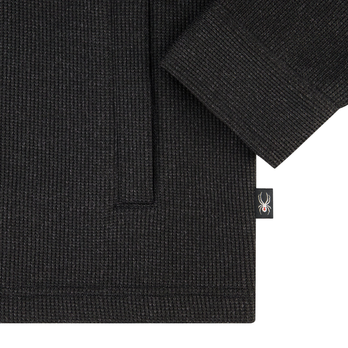 Men's Sweater Fleece Shacket - Black