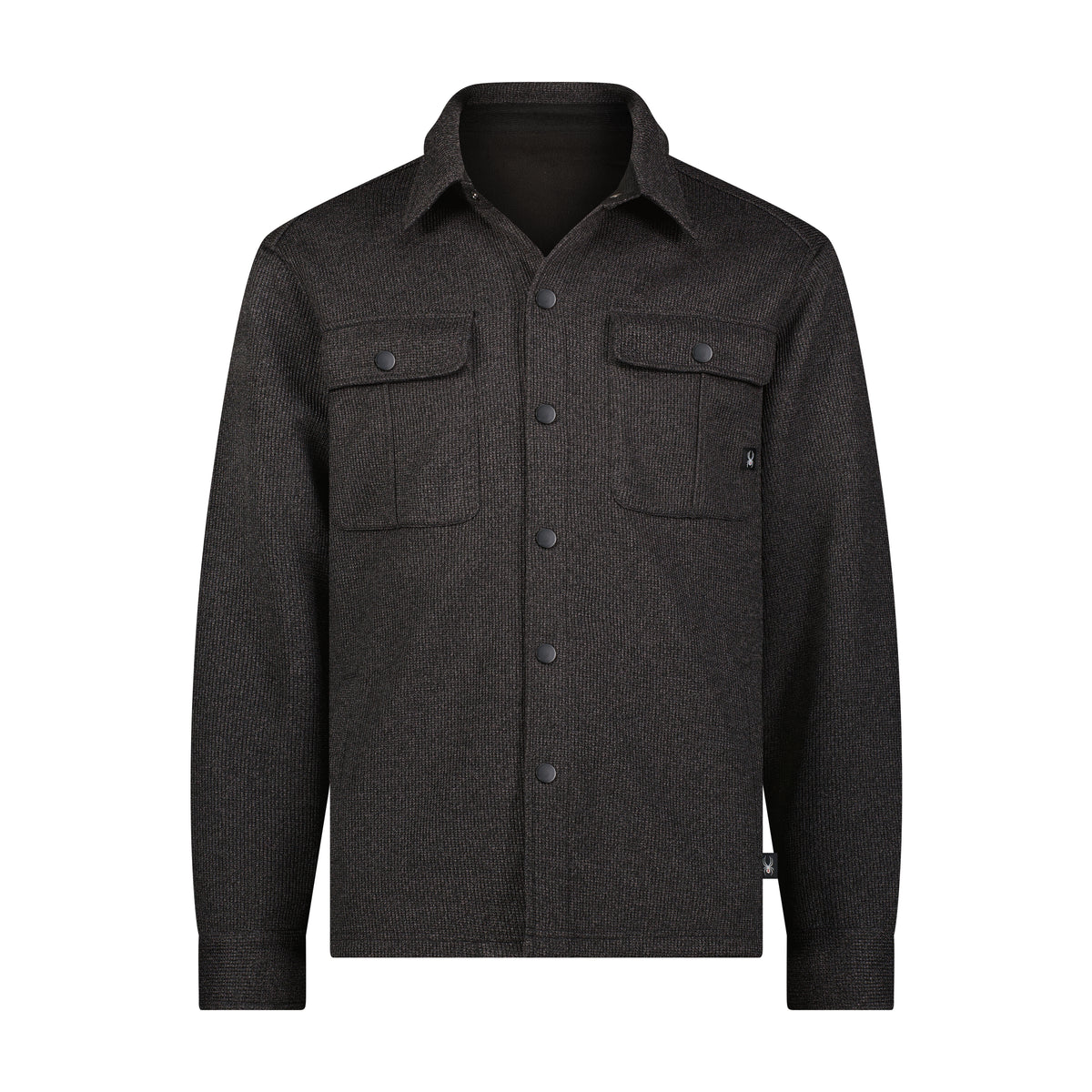 Men's Sweater Fleece Shacket - Pewter