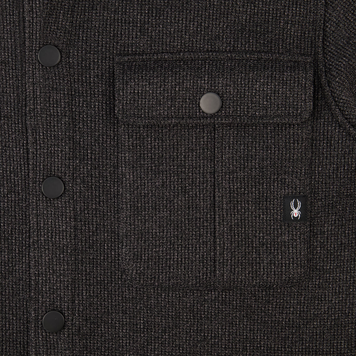 Men's Sweater Fleece Shacket - Pewter