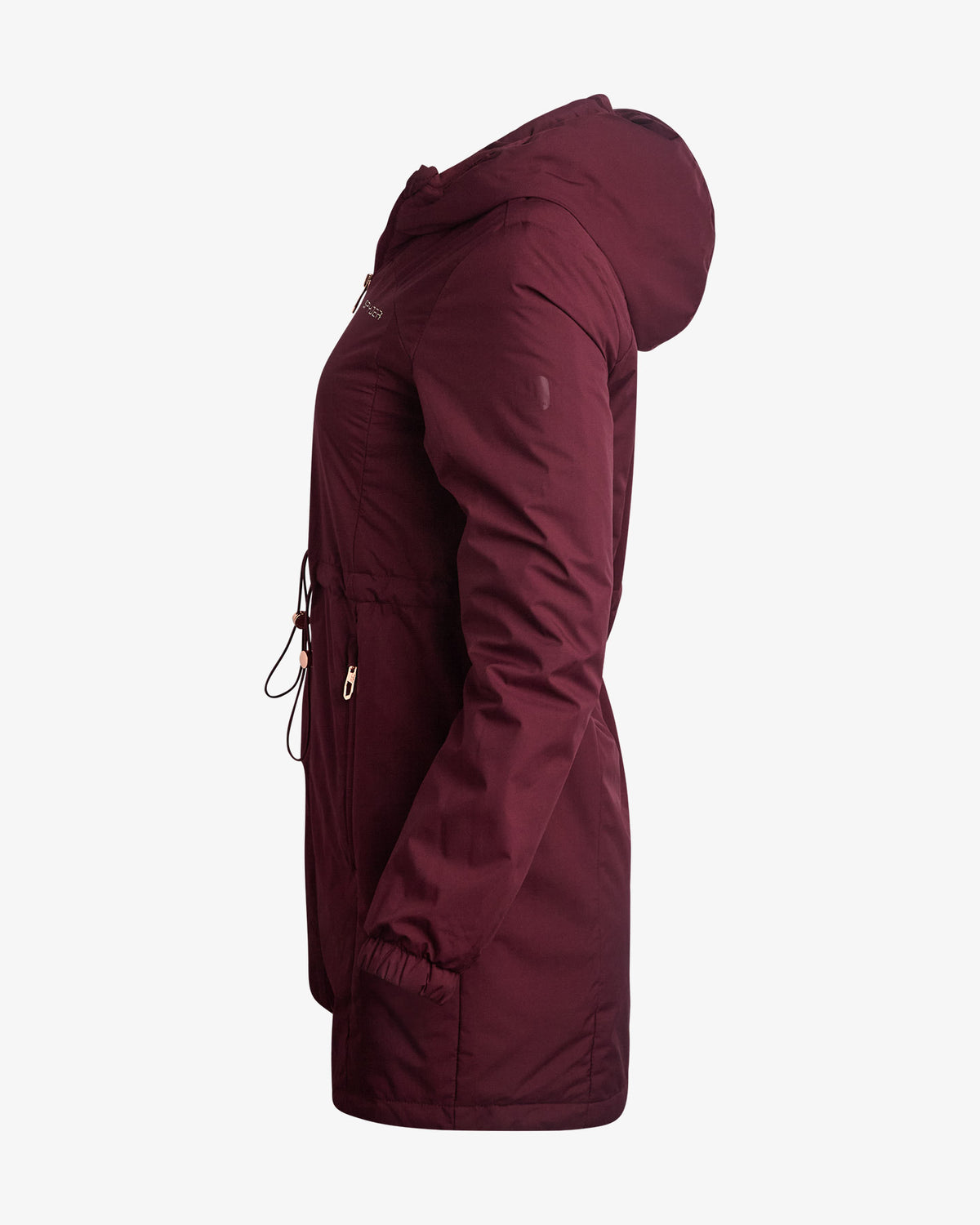 Women's Long Spyder Lite Jacket - Burgundy