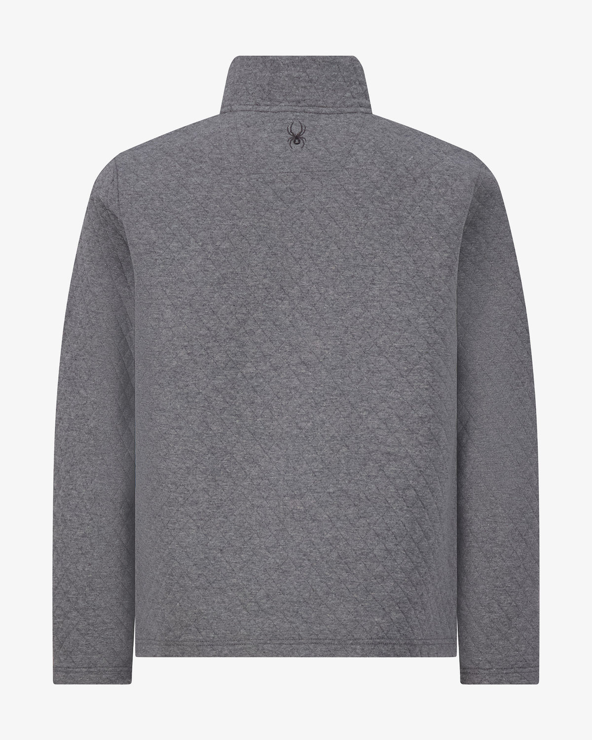 Men's Diamond Quilt Quarter Zip - Gray