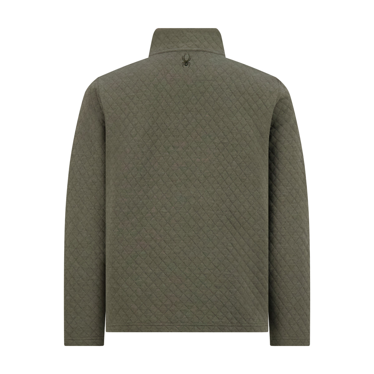 Men's Diamond Quilt Quarter Zip - Olive
