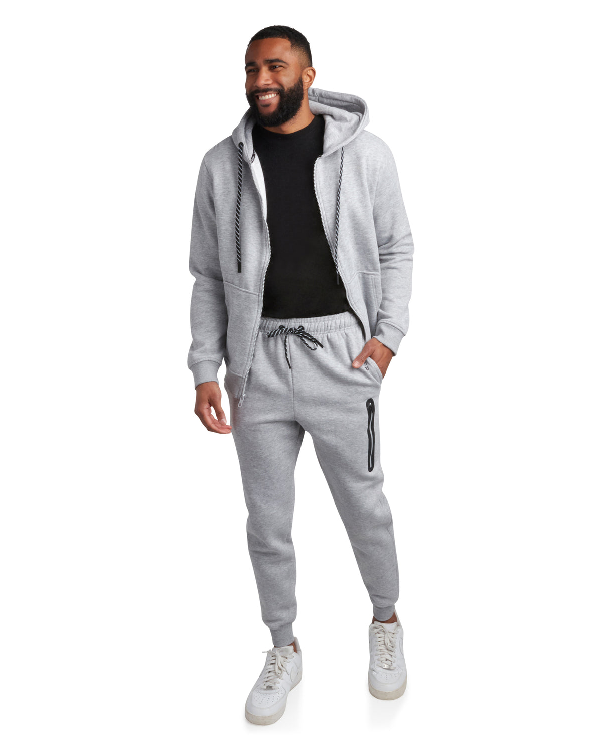 Men's Fleece Full Zip Jogger Set