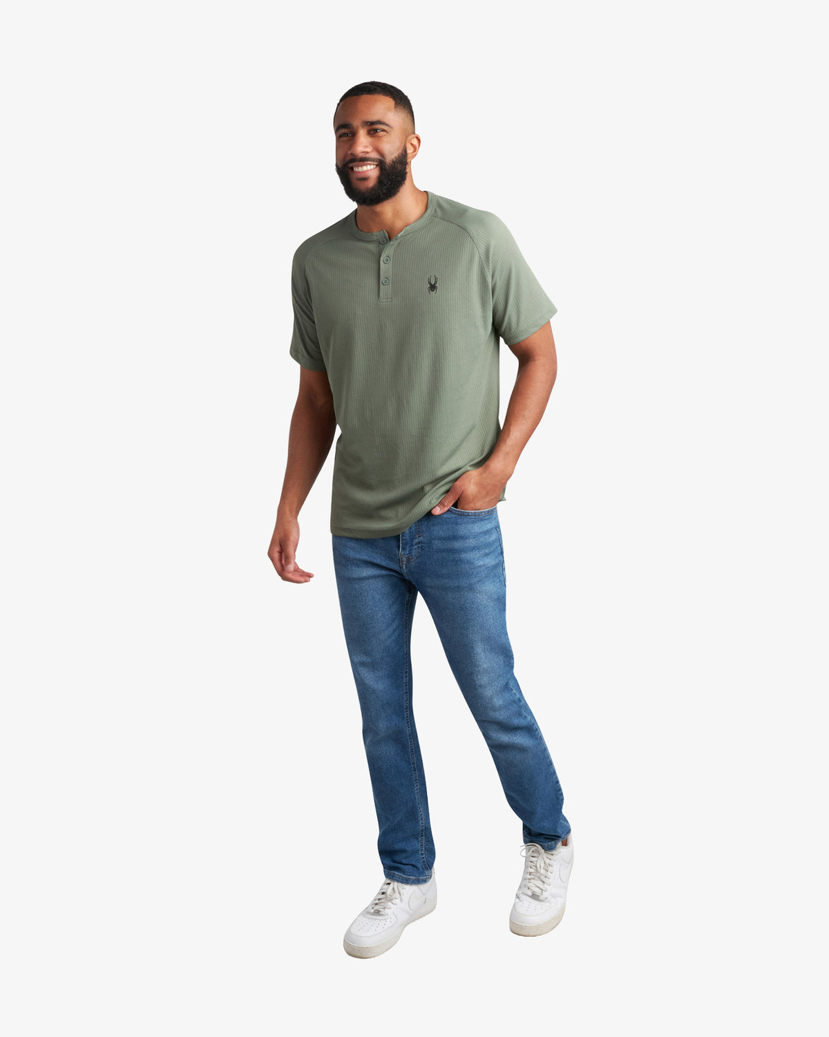 Men's Short Sleeve Henley