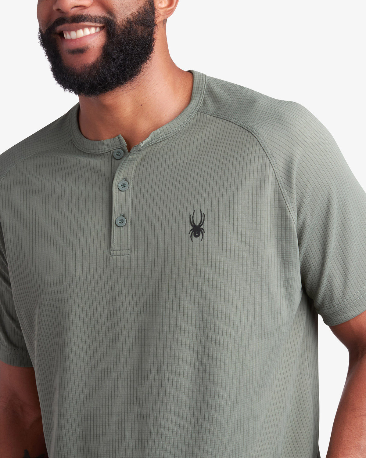 Men's Short Sleeve Henley