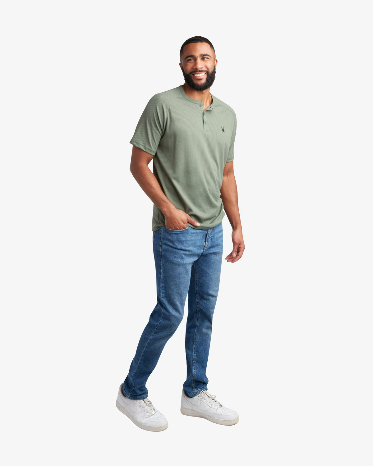 Men's Short Sleeve Henley