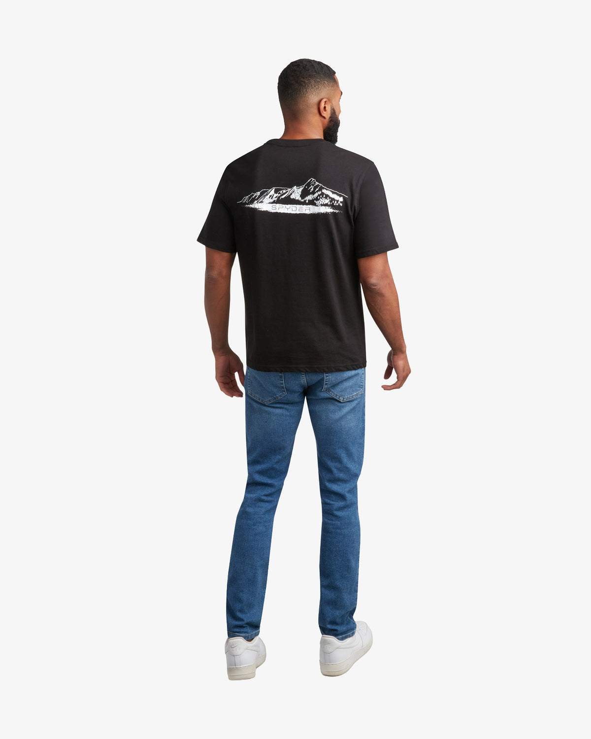Men's Short Sleeve Mountain Tee - Black