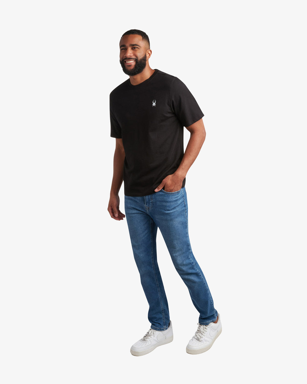 Men's Short Sleeve Mountain Tee - Black