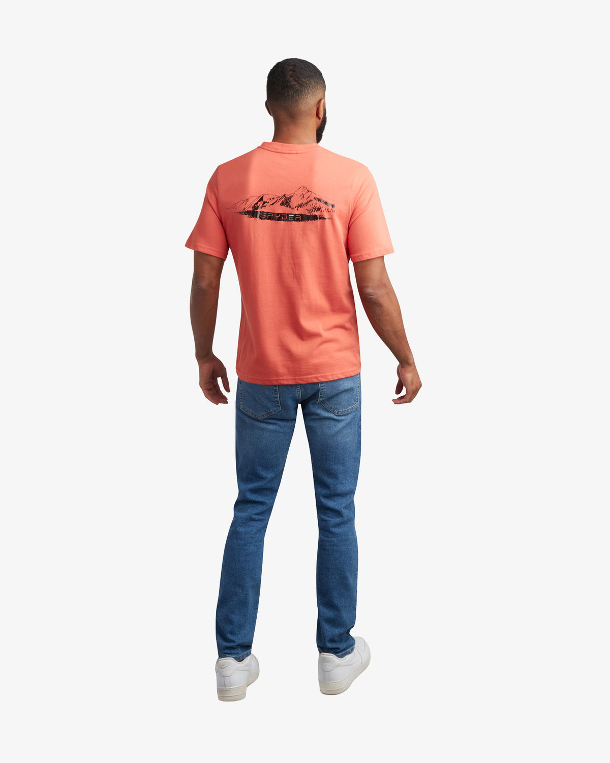 Men's Short Sleeve Mountain Tee - Burnt Orange