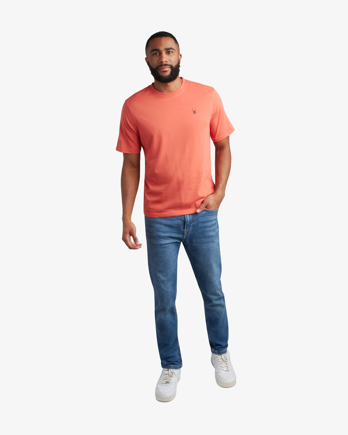 Men's Short Sleeve Mountain Tee - Burnt Orange