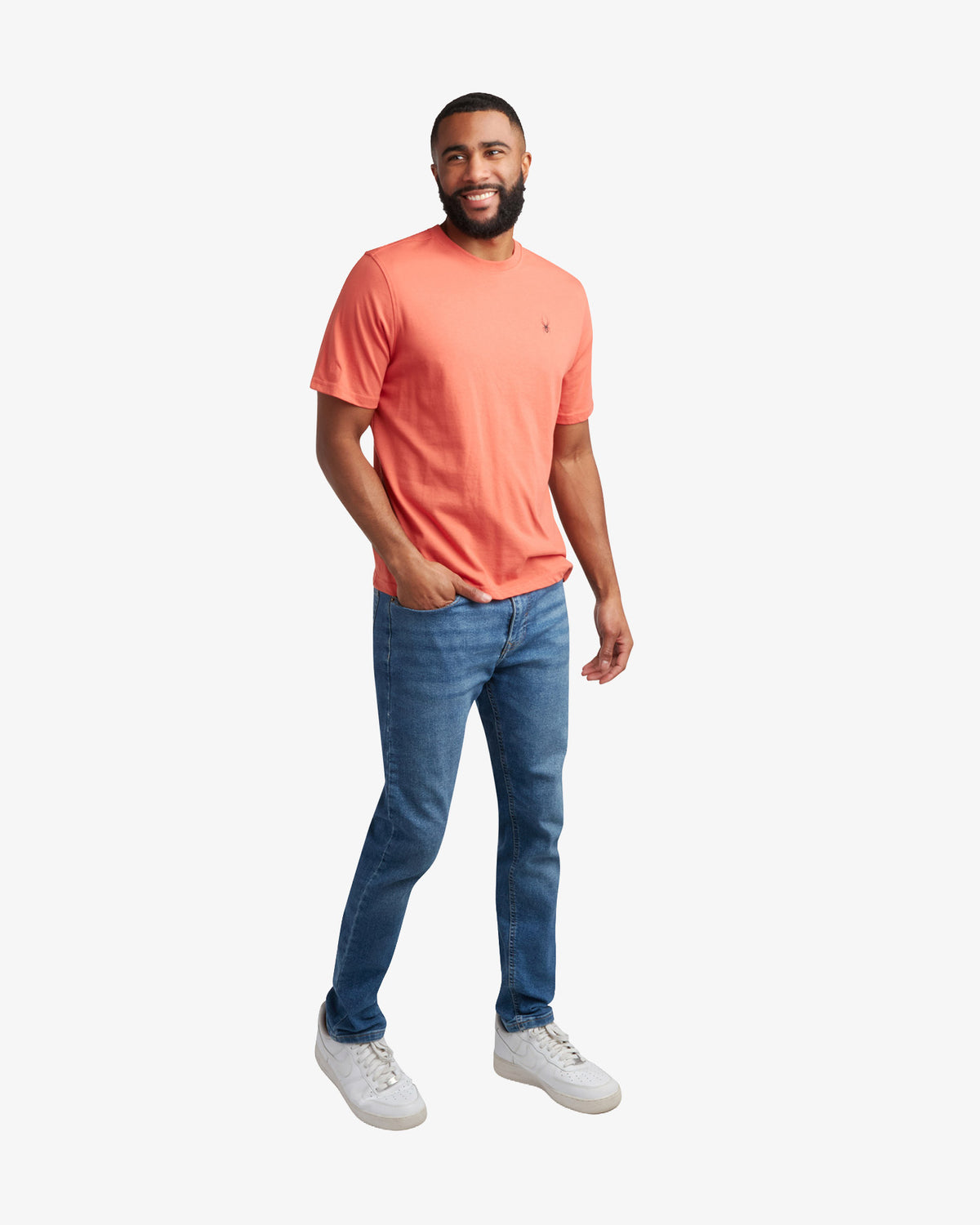 Men's Short Sleeve Mountain Tee - Burnt Orange