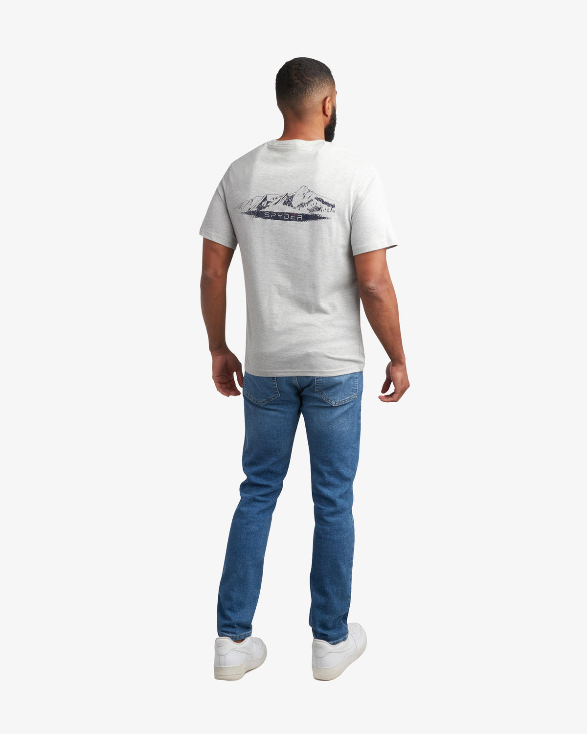 Men's Short Sleeve Mountain Tee - Heather Gray