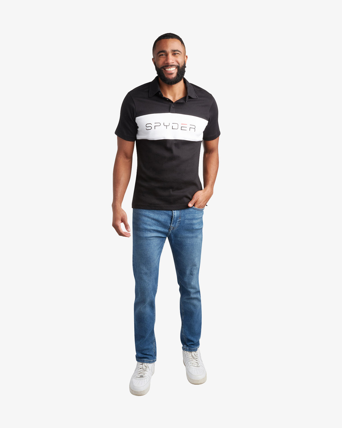 Men's Short Sleeve Color Block Polo