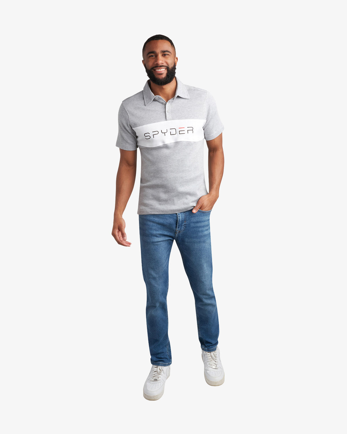 Men's Short Sleeve Color Block Polo