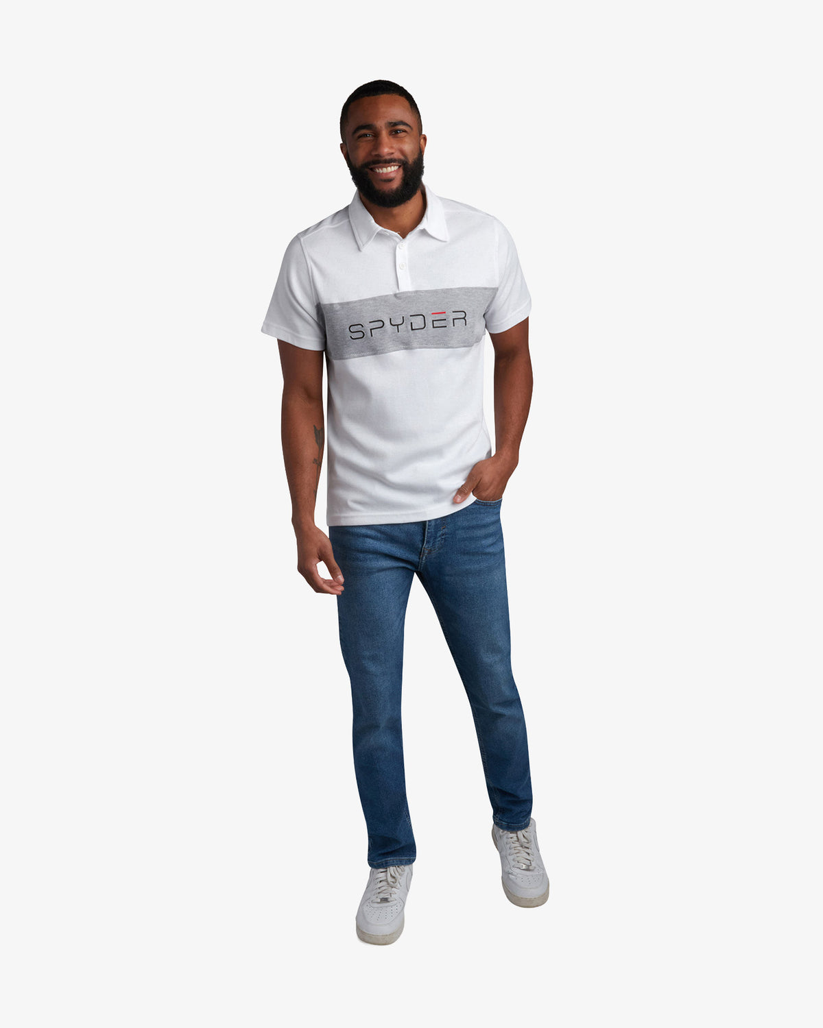 Men's Short Sleeve Color Block Polo