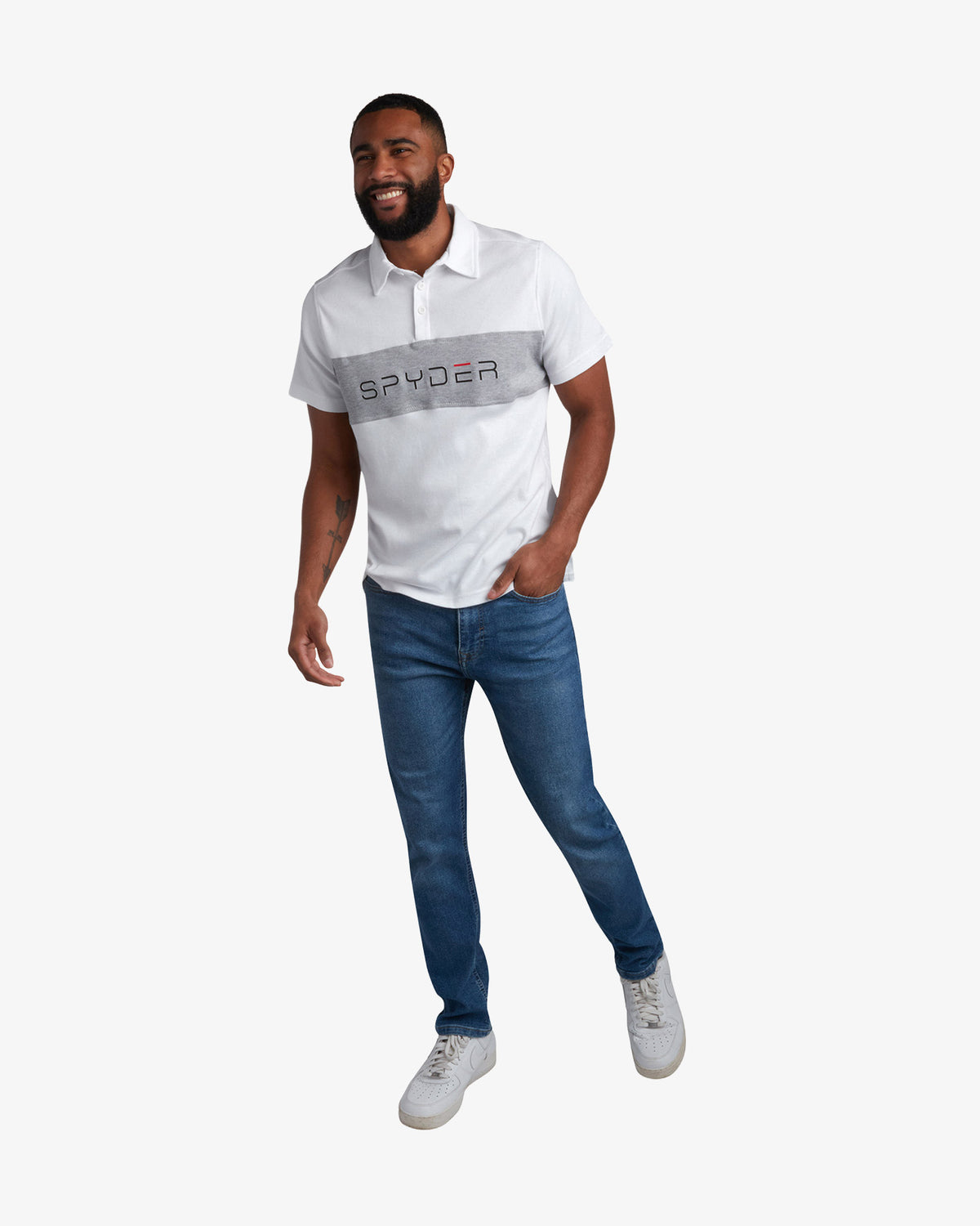 Men's Short Sleeve Color Block Polo