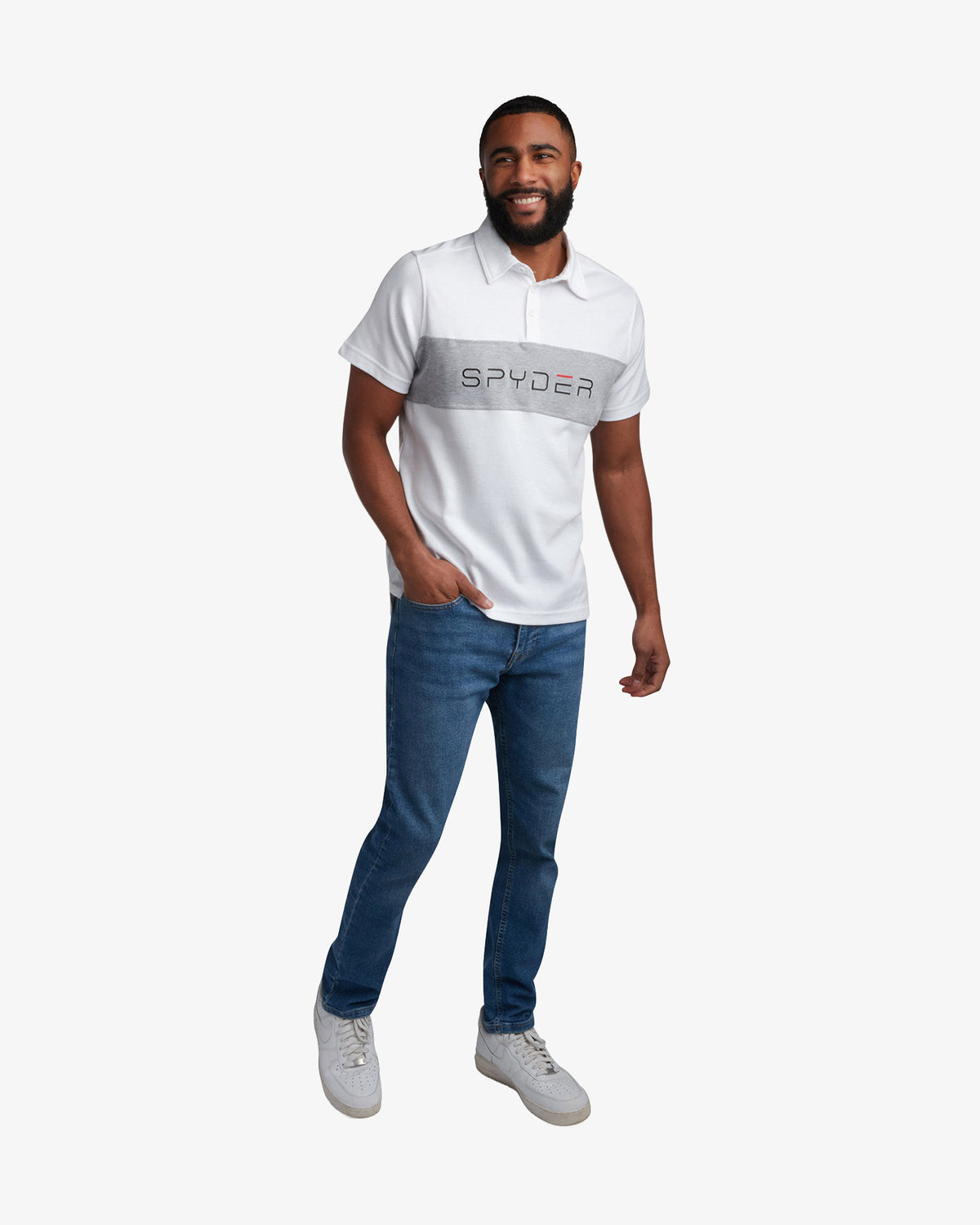 Men's Short Sleeve Color Block Polo