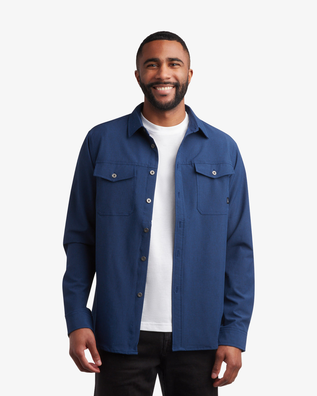 Men's Melange Long Sleeve 2 Pocket