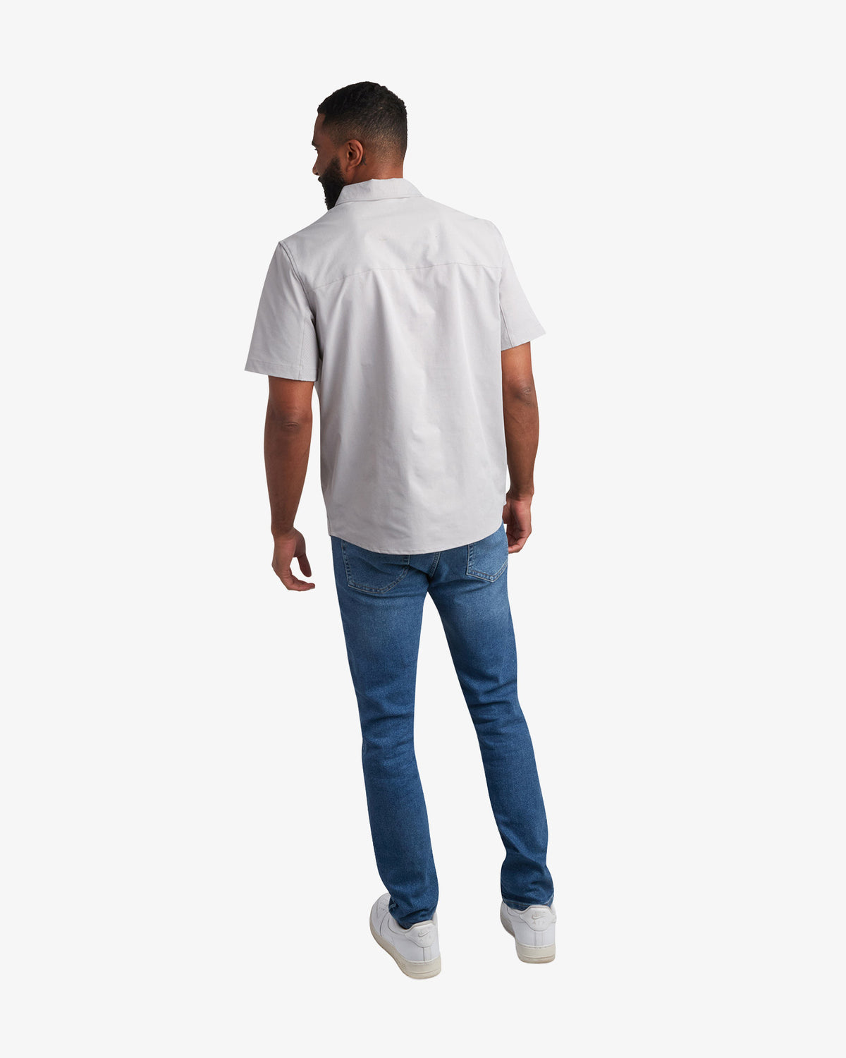 Men's Short Sleeve Ripstop Polo - Pewter