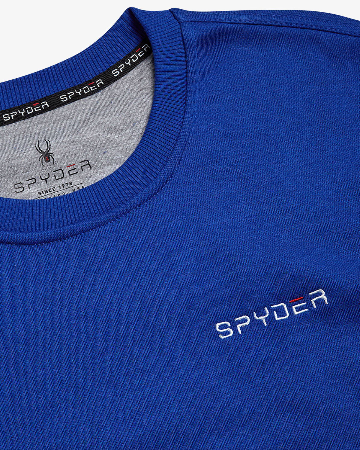 Men's Fleece Crew - Electric Blue