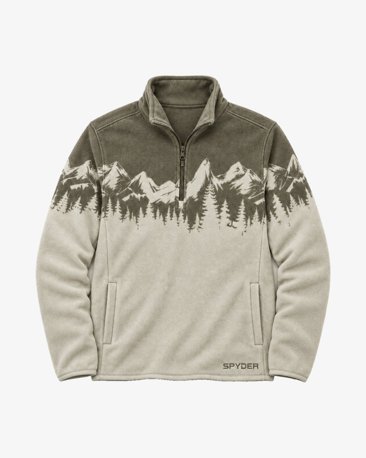 Men's Print Sherpa Quarter-Zip