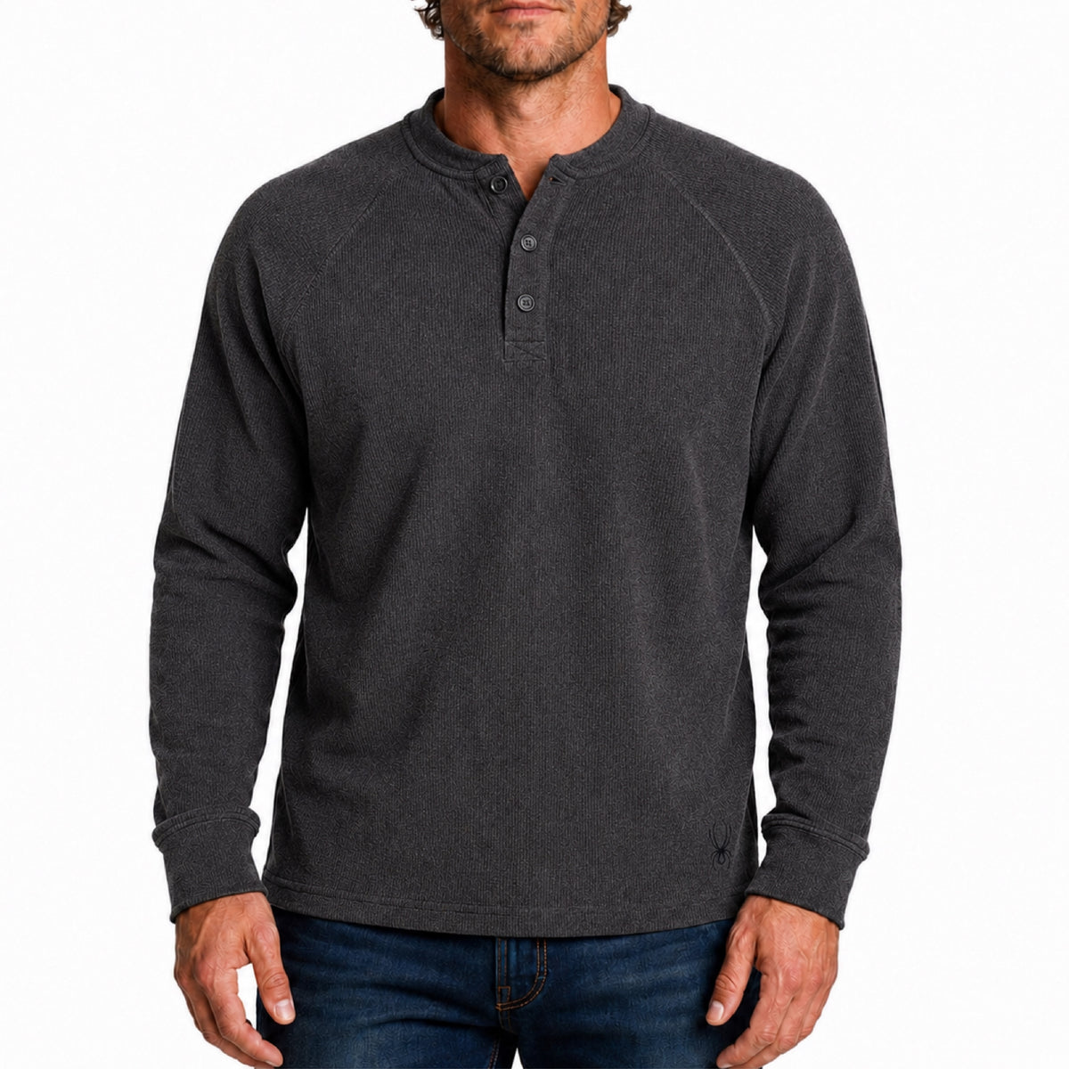 Men's Corduroy Fleece Long-Sleeve Henley - Polar