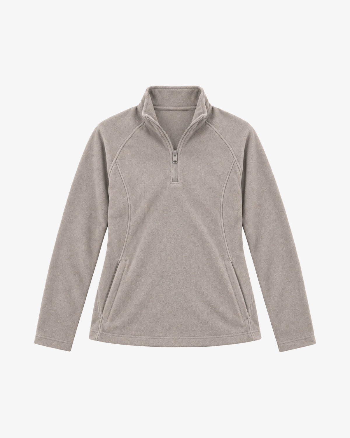 Women's Cashmere Fleece Quarter-Zip - Grey Heather