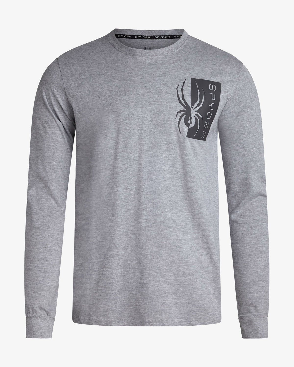Men's Split Logo Long Sleeve - Heather Gray