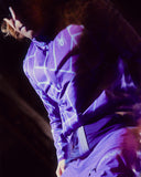 Mens Podium Half Zip T-Neck - Deep Purple