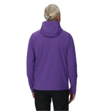 Mens Gridweb Fleece Hoodie - Deep Purple