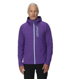Mens Gridweb Fleece Hoodie - Deep Purple