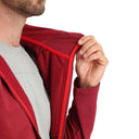 Mens Gridweb Hoodie - Redwood