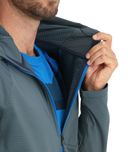 Mens Gridweb Fleece - Slate Blue