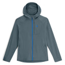 Mens Gridweb Hoodie - Slate Blue