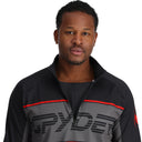Mens Paramount Half Zip T-Neck - Black
