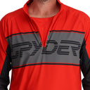 Mens Paramount Half Zip T-Neck  - Volcano