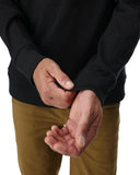 Mens Speed Fleece Crew Jacket - Black