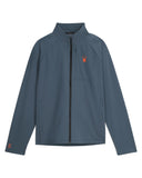Mens Gridweb Full Zip Jacket - Slate Blue