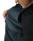 Mens Gridweb Full Zip Jacket - Slate Blue