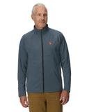 Mens Gridweb Full Zip Jacket - Slate Blue