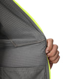 Mens Gridweb Full Zip T-Neck - Storm