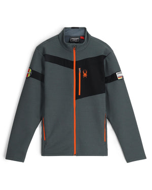 Mens Wengen Bandit Full Zip Jacket - Slate Blue