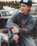 Mens Speed Fleece Half Zip Jacket - Slate Blue