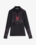 Women's Vivid Quarter Zip - Black